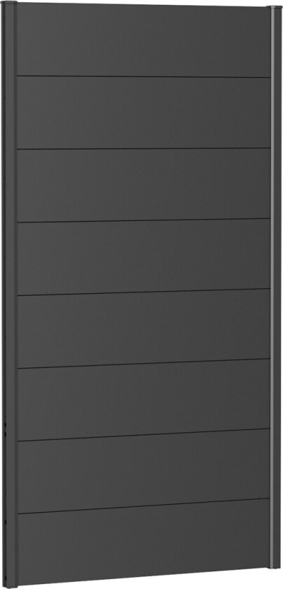 BIOHORT VEGGPANEL FOR LEVEGG UTEN AKRYLGLASS 100X180 MØRK GRÅ METALLIC