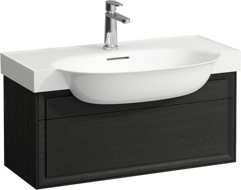 LAUFEN NEW CLASSIC SERVANTSKAP 80 CM 1 SKUFF SORT EIK