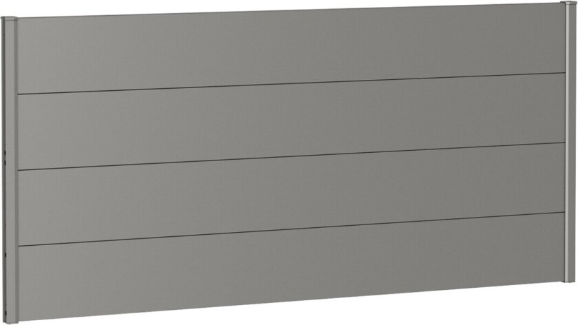 Bilde av BIOHORT VEGGPANEL FOR LEVEGG UTEN AKRYLGLASS 200X90 KVARTSGRÅ METALLIC