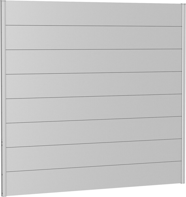 Bilde av BIOHORT VEGGPANEL FOR LEVEGG UTEN AKRYLGLASS 200X180 SØLV METALLIC