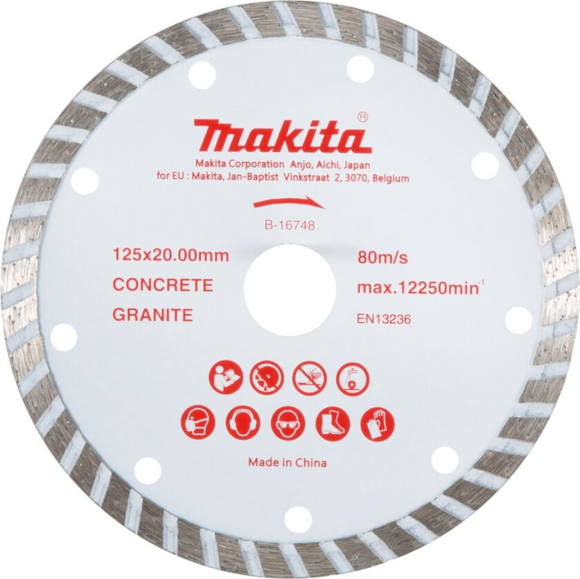 MAKITA DIAMANTSKIVE 125MM X 20 B-16748