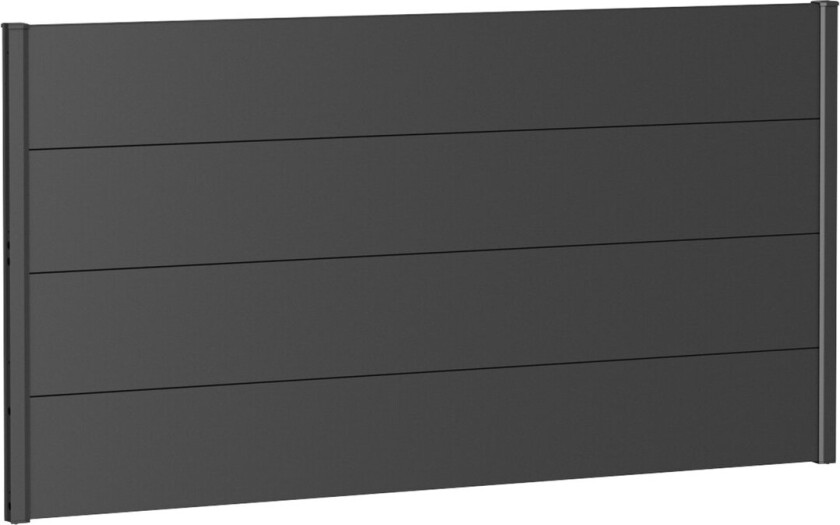 BIOHORT VEGGPANEL FOR LEVEGG UTEN AKRYLGLASS 180X90 MØRK GRÅ METALLIC