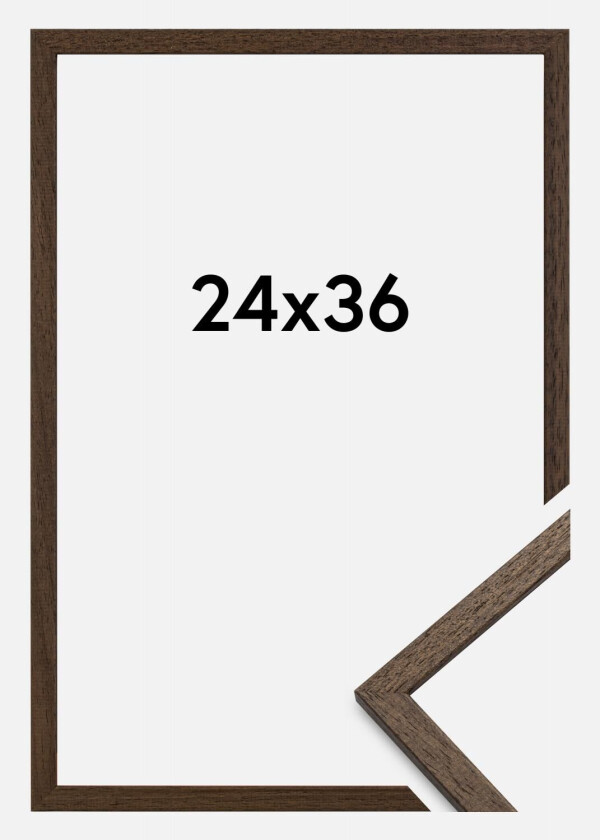 Ramme Edsbyn Akrylglass Valnøtt 24x36 Cm