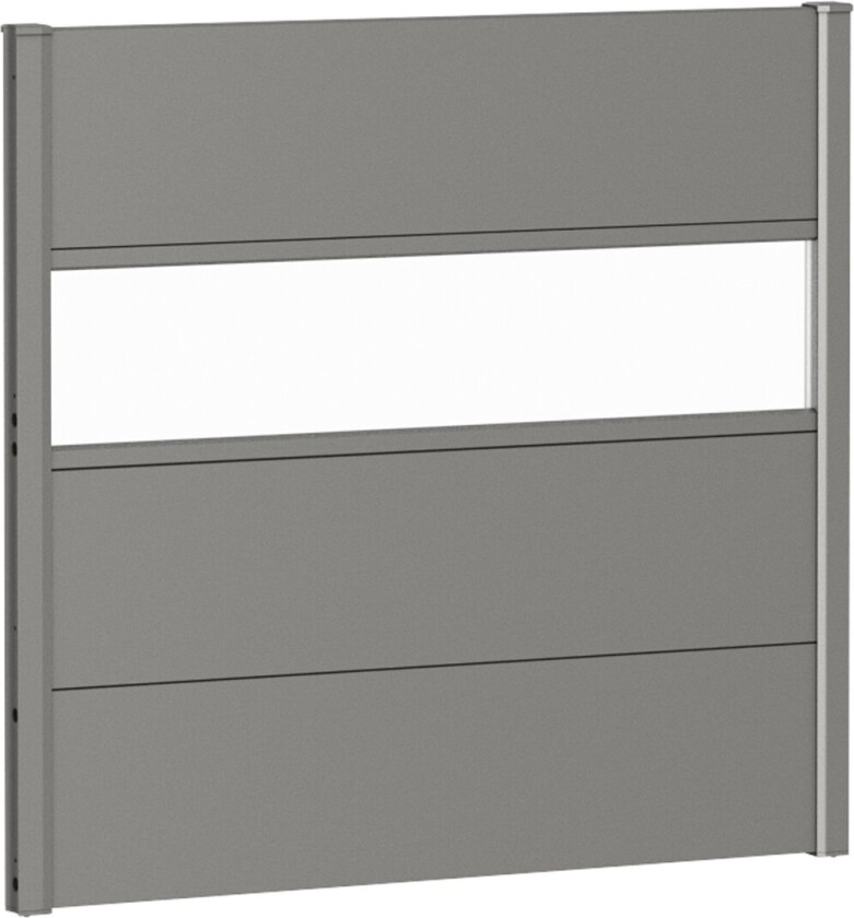 BIOHORT VEGGPANEL FOR LEVEGG AKRYLGLASS 100X90 KVARTSGRÅ METALLIC