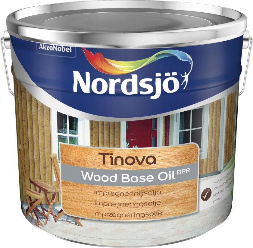 NORDSJØ TINOVA WOOD BASE OIL IMPREGNERINGSOLJE , 2,5 L