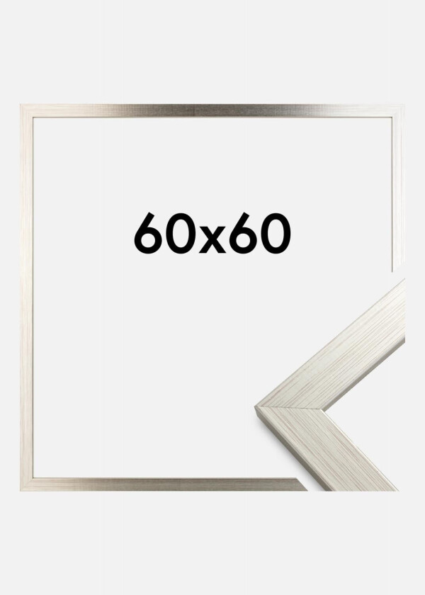 Ramme Silver Wood Akrylglass 60x60 Cm