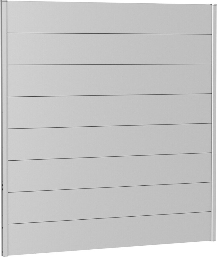 BIOHORT VEGGPANEL FOR LEVEGG UTEN AKRYLGLASS 180X180 SØLV METALLIC