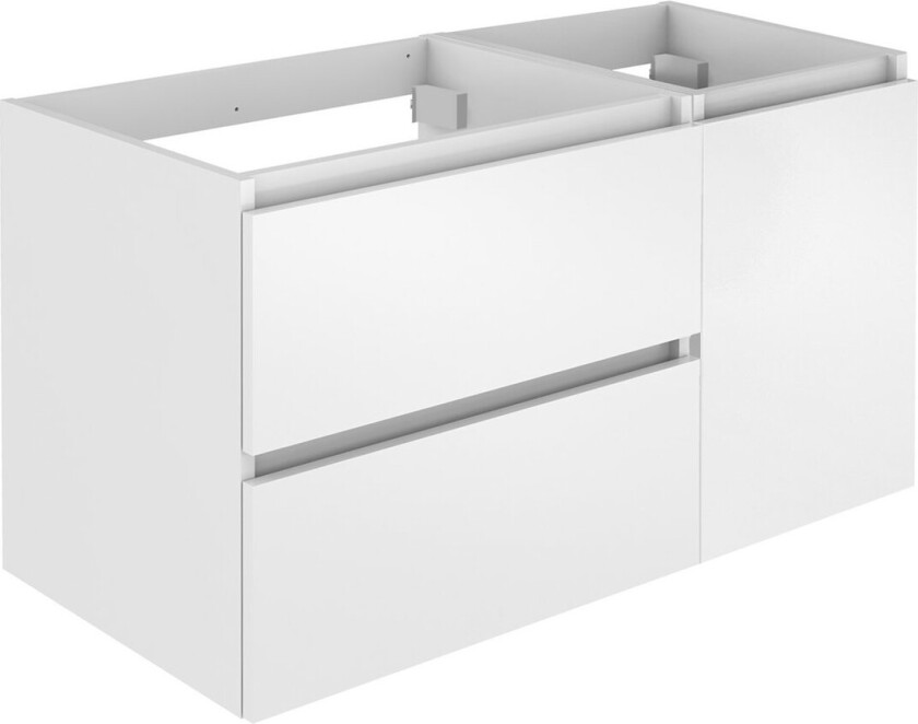 ALLIBERT LUNIK UNDERSKAP 90 CM HVIT HØYGLANS