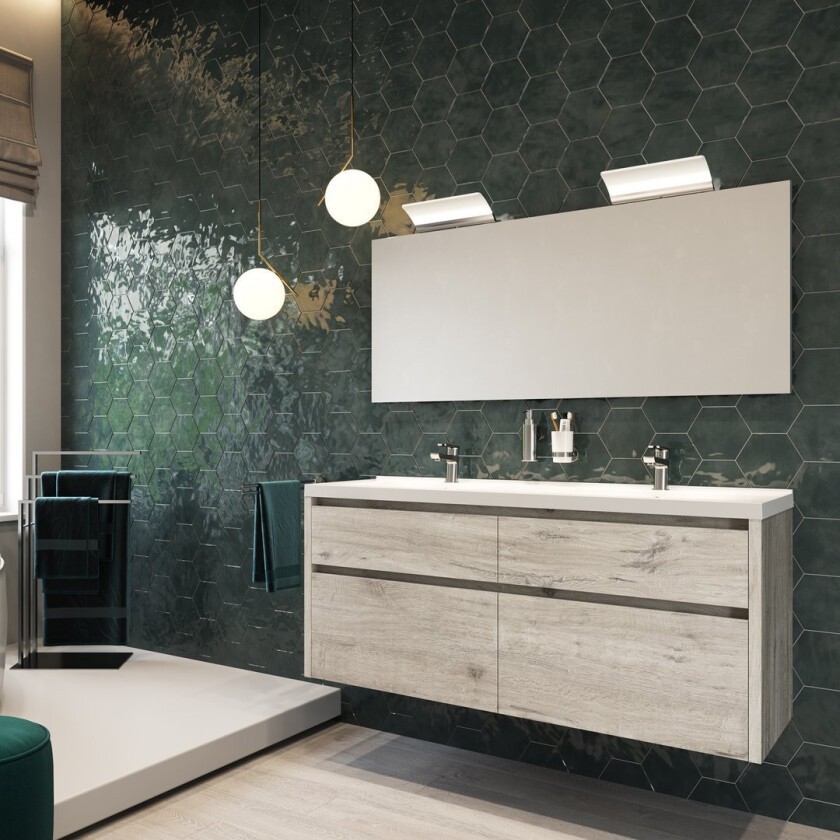 ALLIBERT ASTON DOBB. UNDERSKAP 140 CM VINTAGE EIK