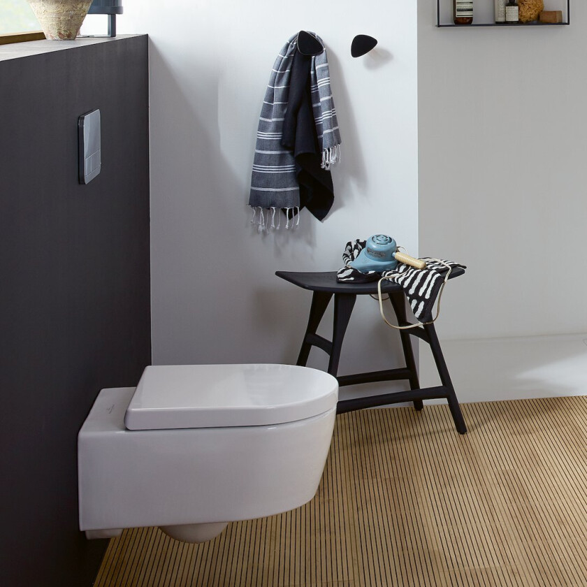 VILLEROY & BOCH EXCLUSIVE VEGGSKÅL M/ SETE SOFT-CLOSE OG QR