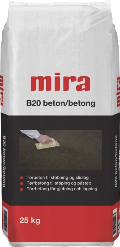 MIRA B20 TØRRBETONG 25KG