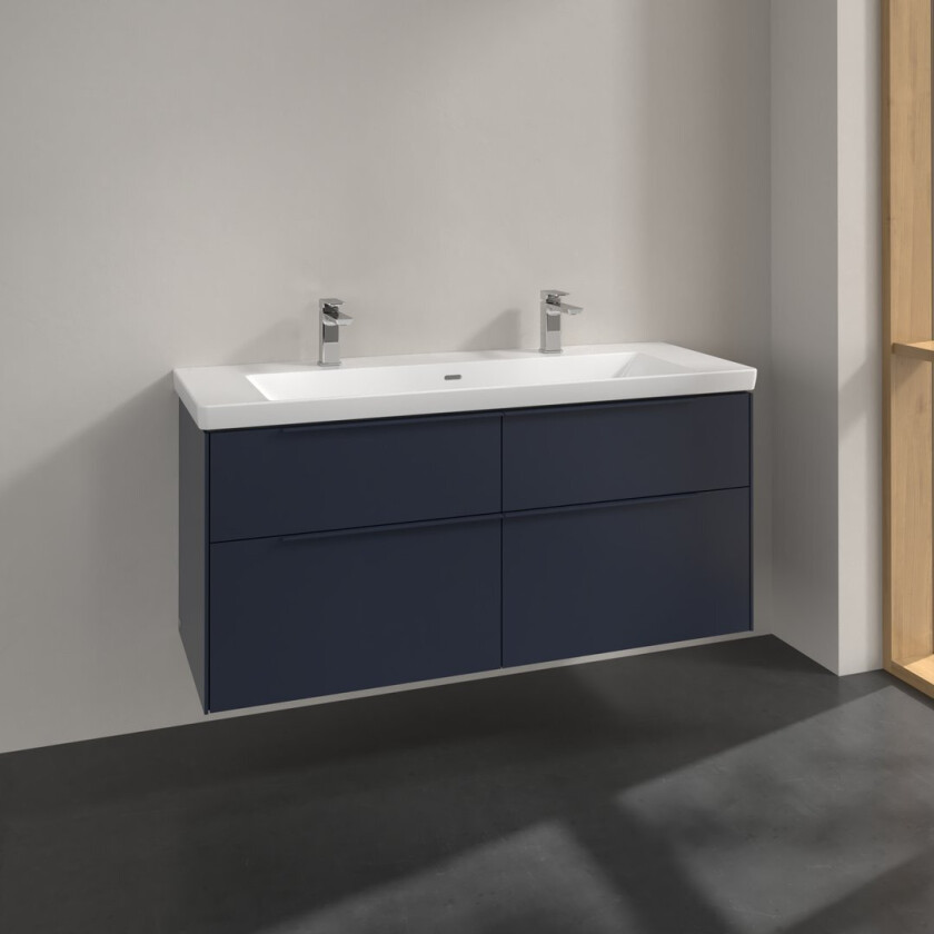 VILLEROY & BOCH SUBWAY 3.0 SERVANTSKAP 127X57 MARINE BLUE HÅNDTAK I MØBELETS FARGE