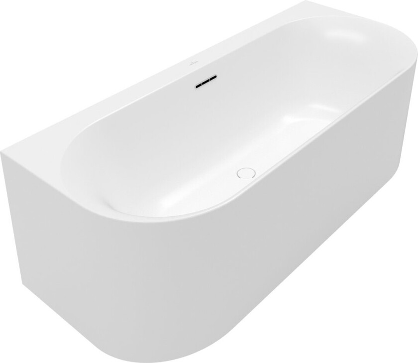 VILLEROY & BOCH LOOP & FRIENDS OVAL DUO BACK-TO-WALL BADEKAR 180X80 STONE WHITE