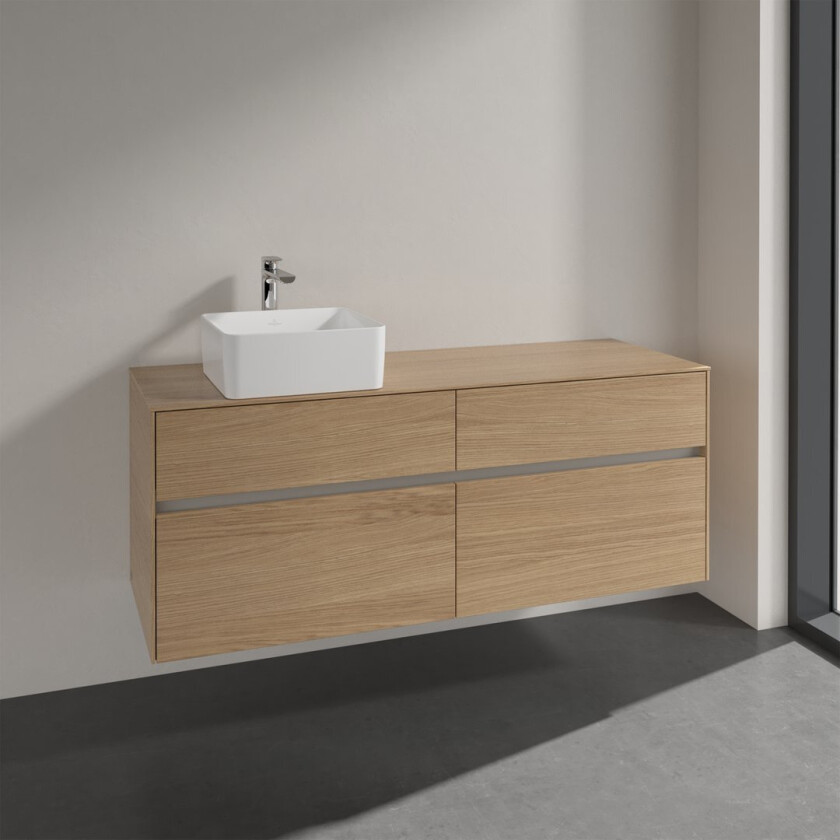 VILLEROY & BOCH COLLARO SERVANTSKAP 140 FOR SERVANT VENSTRE M/4 SKUFFER NORDISK EIK