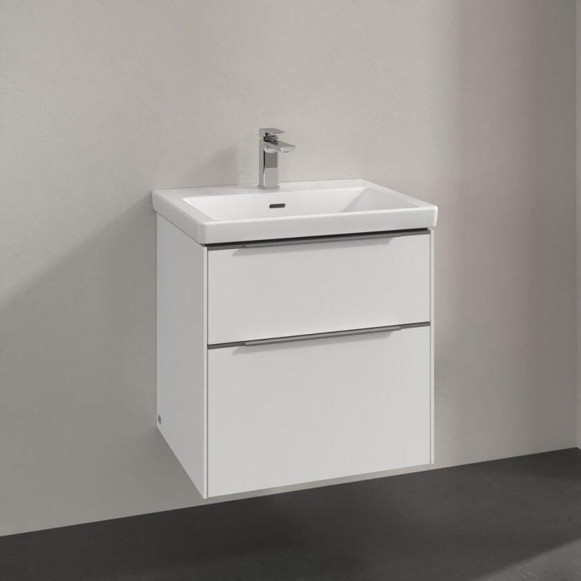 VILLEROY & BOCH SUBWAY 3.0 SERVANTSKAP 57X47 PURE WHITE HÅNDTAK I KROM