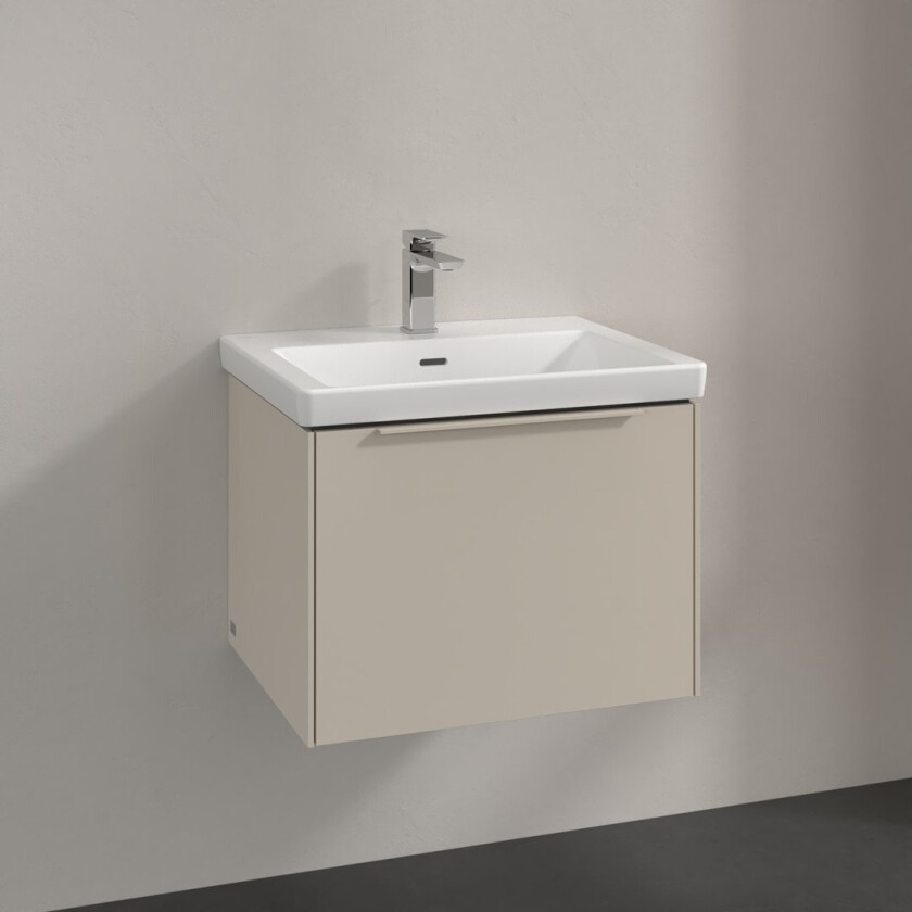 VILLEROY & BOCH SUBWAY 3.0 SERVANTSKAP 57X42 CASHMERE GREY HÅNDTAK I MØBELETS FARGE