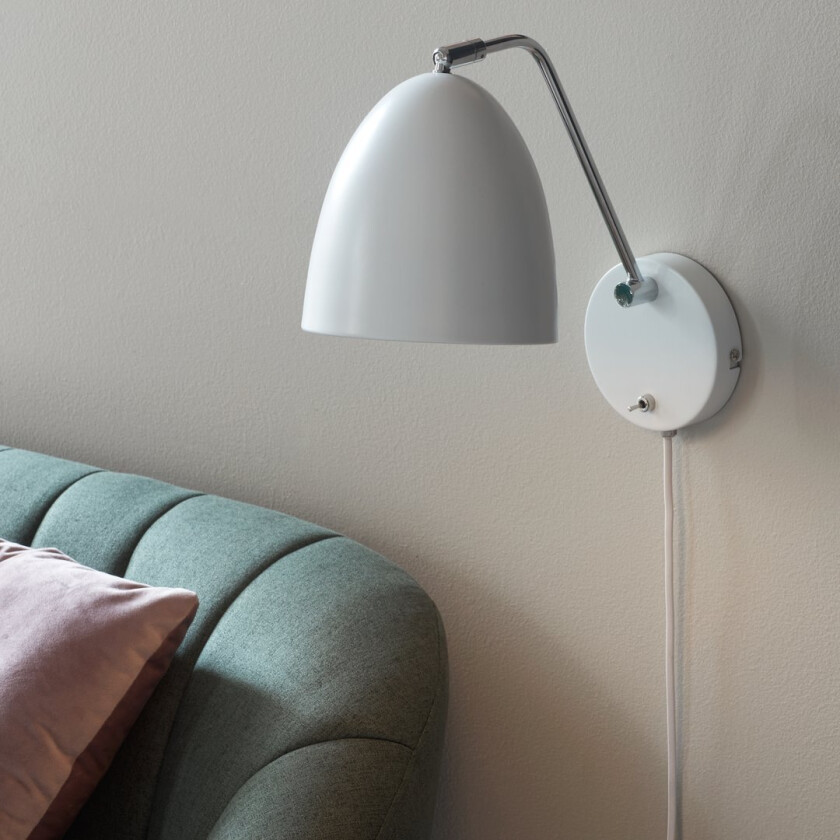 NORDLUX ALEXANDER VEGGLAMPE E27, HVIT