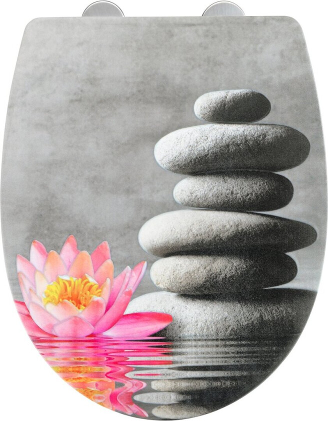 WENKO TOALETTSETE WATER LILY PRINT