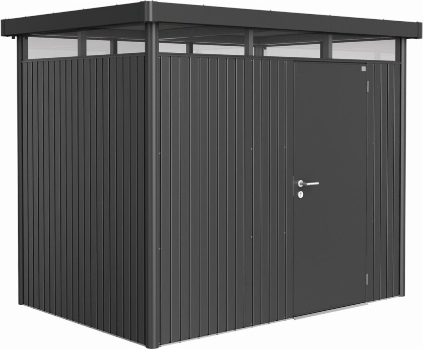 BIOHORT UTEBOD HIGHLINE H2 1 DØR MØRK GRÅ METALLIC