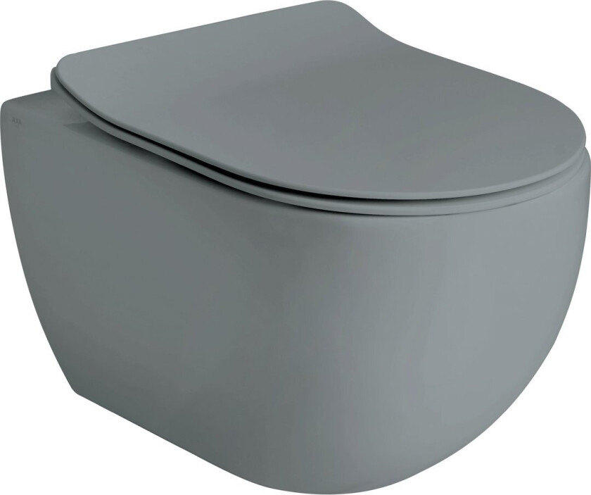 LAVABO GLOMP RIMLESS VEGGHENGT TOALETT MATT GRÅ