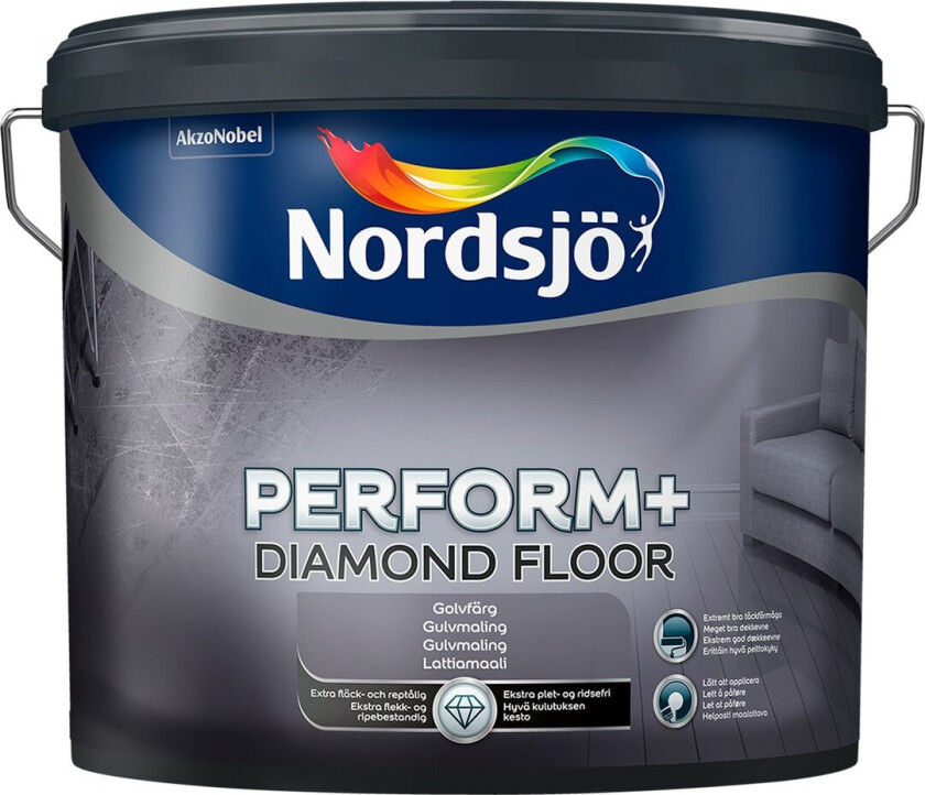 NORDSJØ PERFORM+ DIAMOND FLOOR BM 9.5L