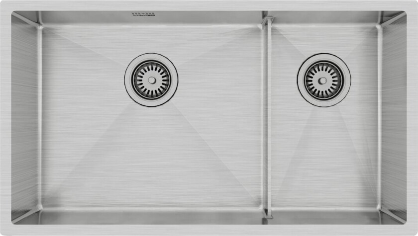 LAVABO KUBUS 780 SOFT SLIM DOBBEL KJØKKENVASK RUSTFRITT STÅL