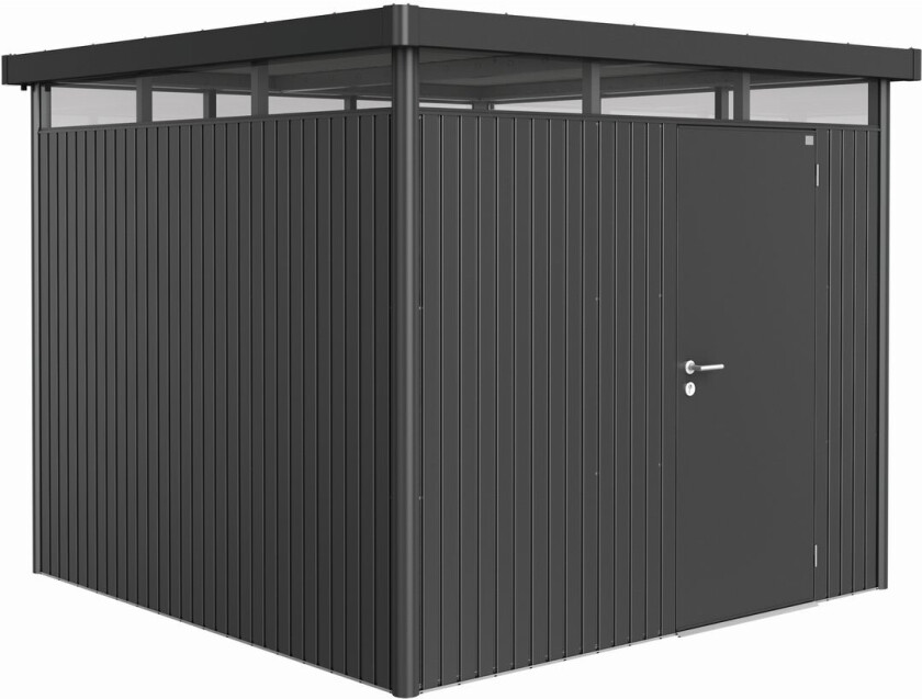 BIOHORT UTEBOD HIGHLINE H4 1 DØR MØRK GRÅ METALLIC