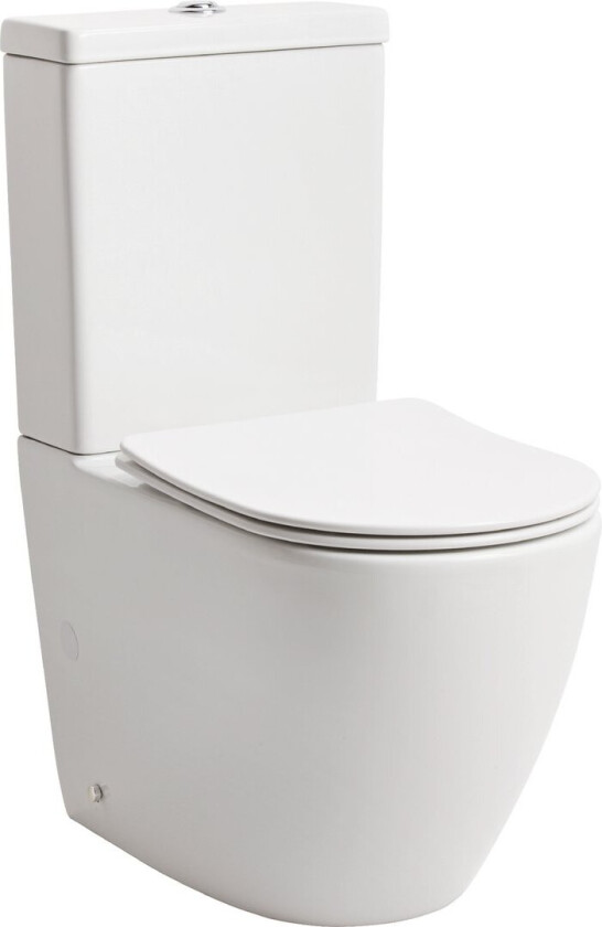 Bilde av LAVABO STUDIO GULVSTÅENDE TOALETT M/SLIM TOALETTSETE HVIT