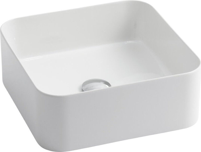 LAVABO MATE SLIM 40X40 PORSELEN SERVANT HVIT