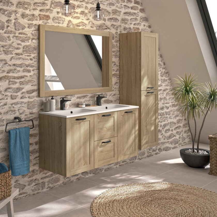 ALLIBERT CAMBRIDGE UNDERSKAP 120 CM HAMILTON EIK