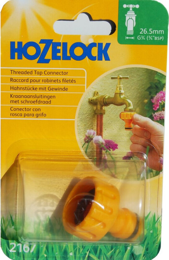 HOZELOCK KRANKOPLING MED BSP GJENGER 19MM