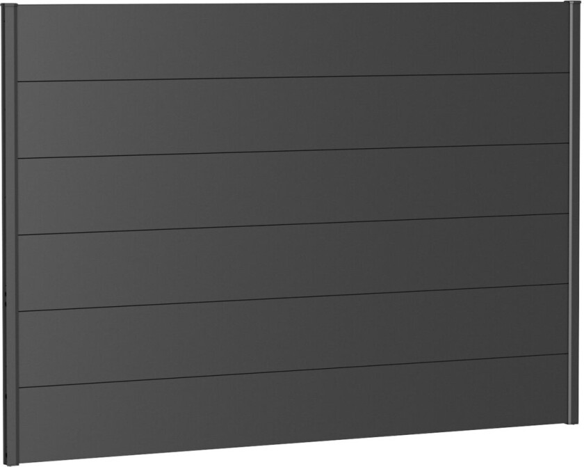 BIOHORT VEGGPANEL FOR LEVEGG UTEN AKRYLGLASS 200X135 MØRK GRÅ METALLIC
