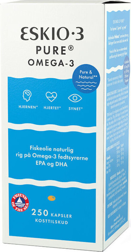 Fiskeolje - 250 Kapslar