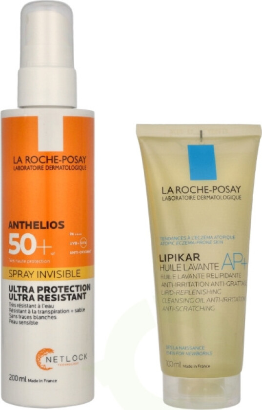 LRP Anthelios + Lipikar Duo Set 300 ml Anthelios Invisible Spray 200ml/Lipikar AP+ Oil 100ml