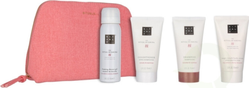 The Ritual of Sakura Giftset 260 ml Foaming SG 50ml/Body Cream 70ml/Conditioner 70ml/Shampoo 70ml