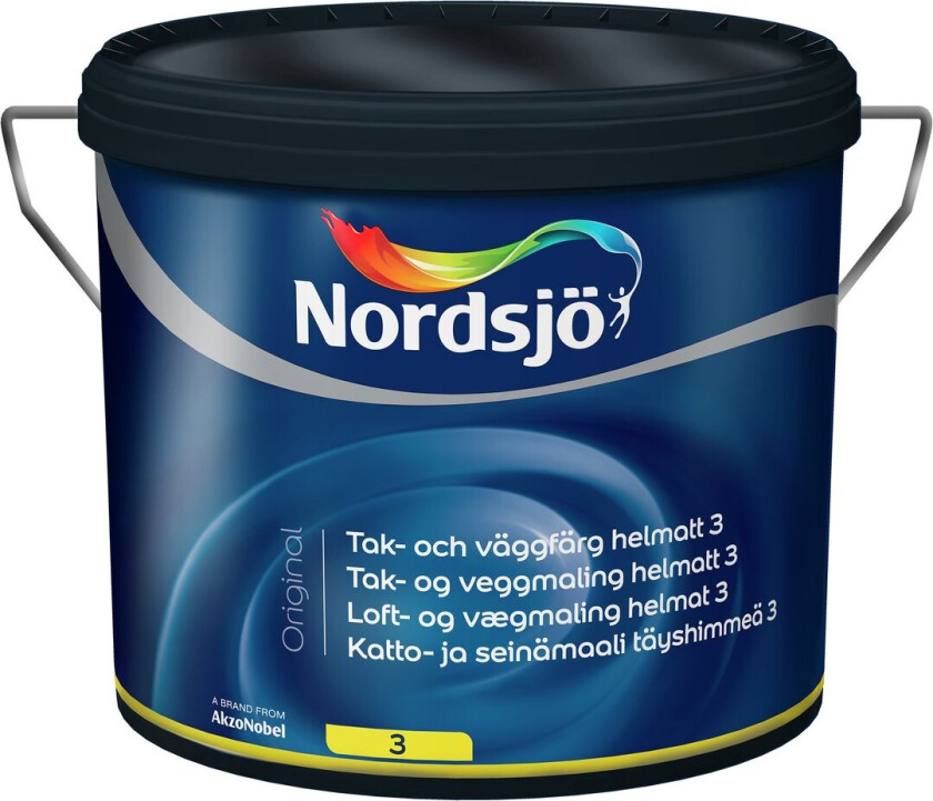 NORDSJØ ORIGINAL TAK- OG VEGGMALING HELMATT BW 2.5L