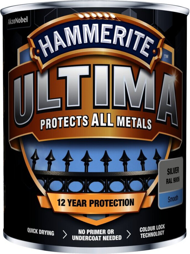 HAMMERITE ULTIMA SMOOTH SILVER 0,75L