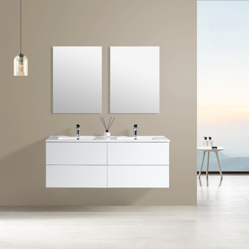 LIND DELIGHT 140 BADEROMSMØBEL HVIT U/ SPEIL