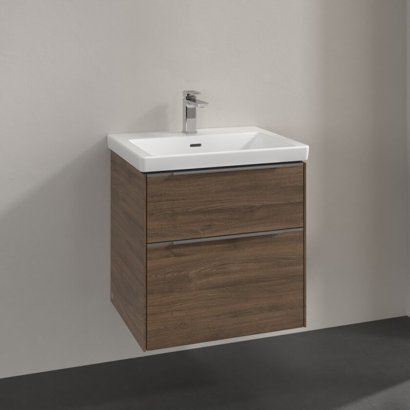 VILLEROY & BOCH SUBWAY 3.0 SERVANTSKAP 57X47 ARIZONA OAK HÅNDTAK I KROM