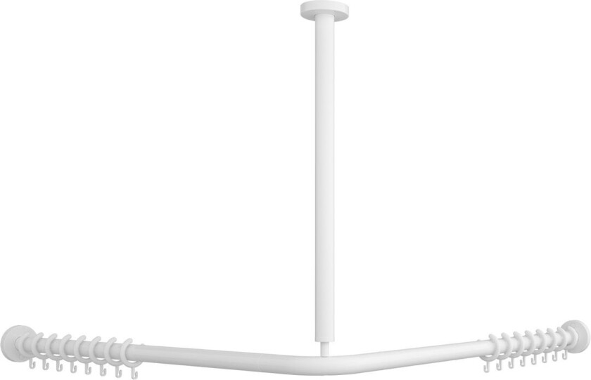 Bilde av VILLEROY & BOCH VICARE TAKFESTE FOR DUSJFORHENG 90 CM HJØRNE HVIT ALPIN