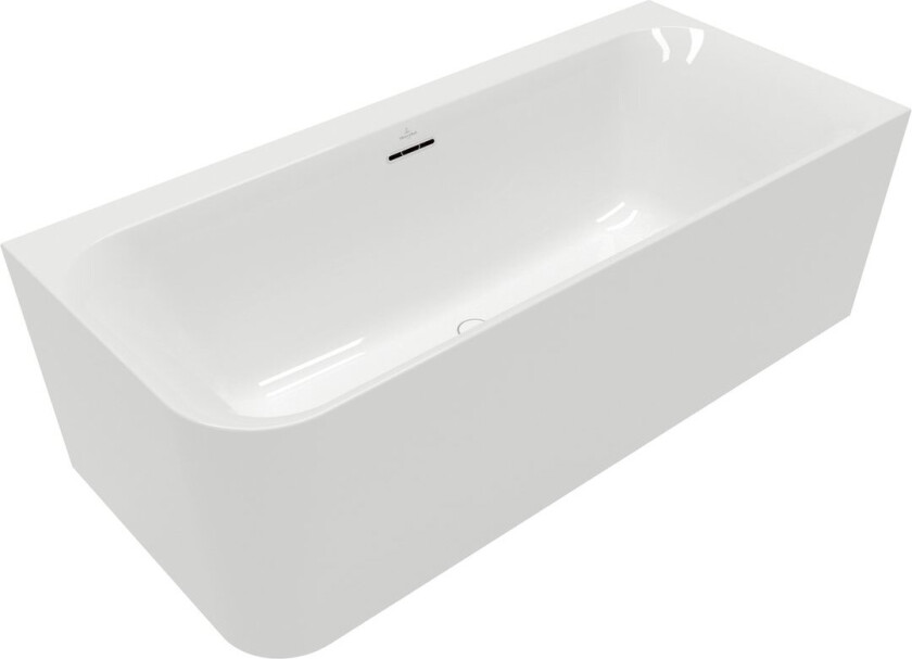 VILLEROY & BOCH LOOP & FRIENDS OVAL DUO BACK-TO-WALL BADEKAR 180X80 HØYRE HVIT ALPIN
