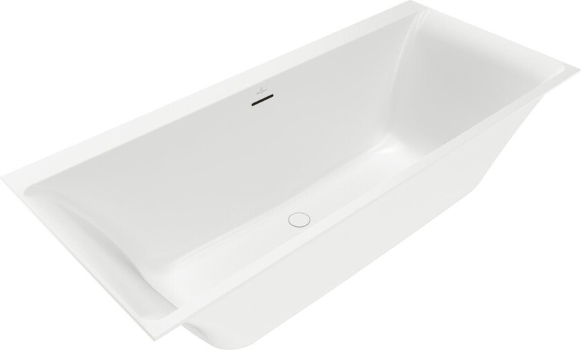 VILLEROY & BOCH SUBWAY 3.0 BADEKAR 180X80 FOR INNBYGGING STONE WHITE M/SILENTFLOW VANNPÅFYLLING