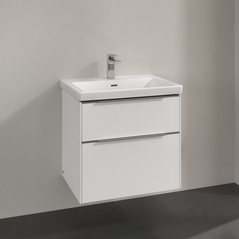 VILLEROY & BOCH SUBWAY 3.0 SERVANTSKAP 62X57 PURE WHITE HÅNDTAK I KROM