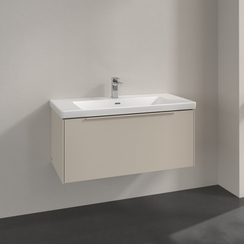 VILLEROY & BOCH SUBWAY 3.0 SERVANTSKAP 97X42 CASHMERE GREY HÅNDTAK I MØBELETS FARGE