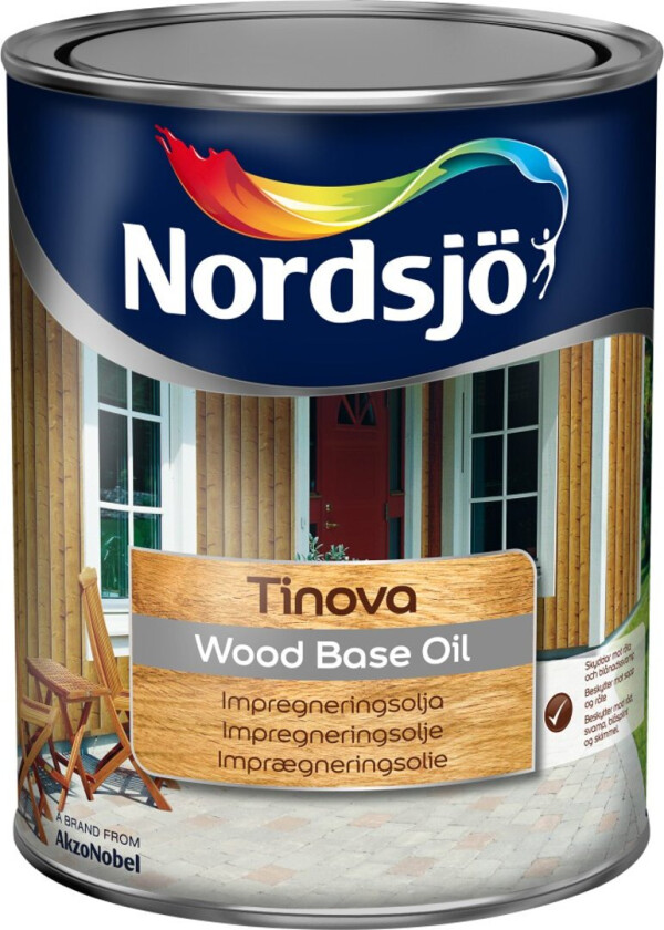 Bilde av NORDSJØ TINOVA WOOD BASE OIL IMPREGNERINGSOLJE , 1 L