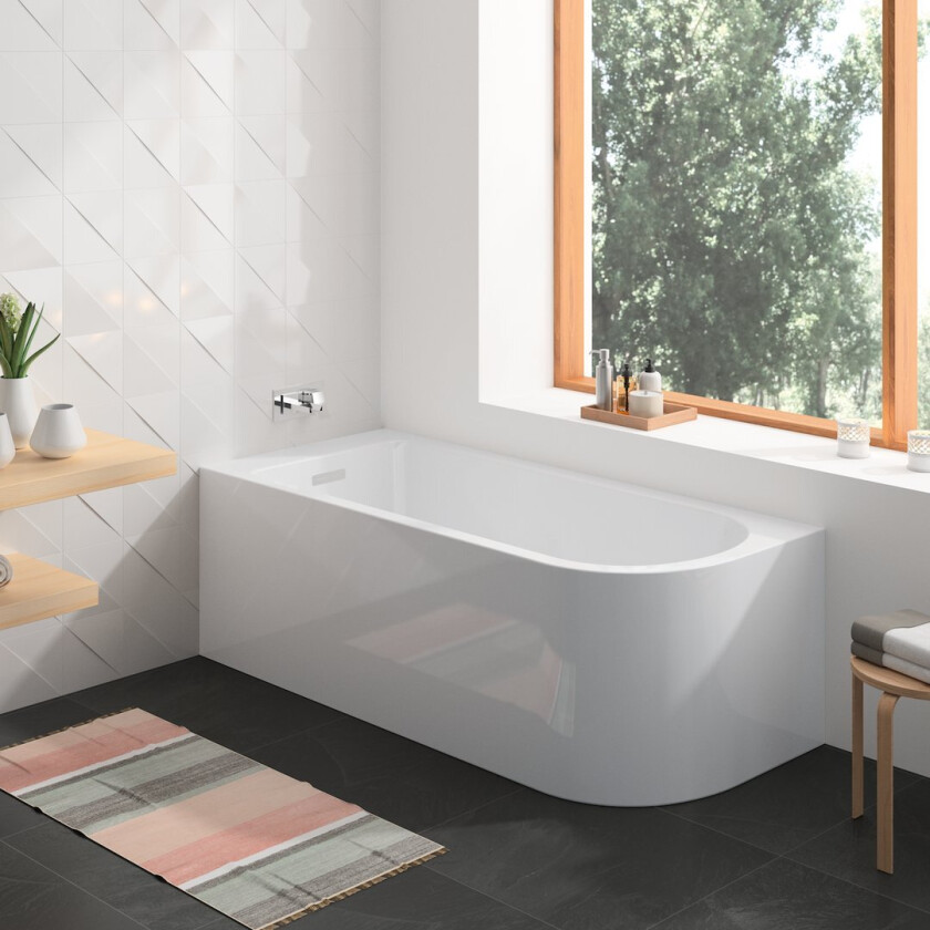 ALLIBERT SERENA BADEKAR VENSTRE 170X75 HVIT