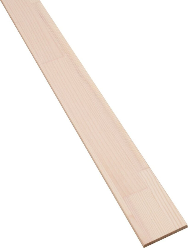 LAUG GULV/TAKLIST NATUR HELTRE HVITPIGMENTERT/LAKKERT 2400X50X5