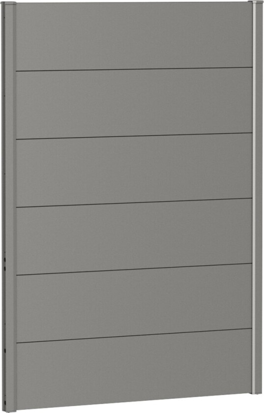 BIOHORT VEGGPANEL FOR LEVEGG UTEN AKRYLGLASS 100X135 KVARTSGRÅ METALLIC