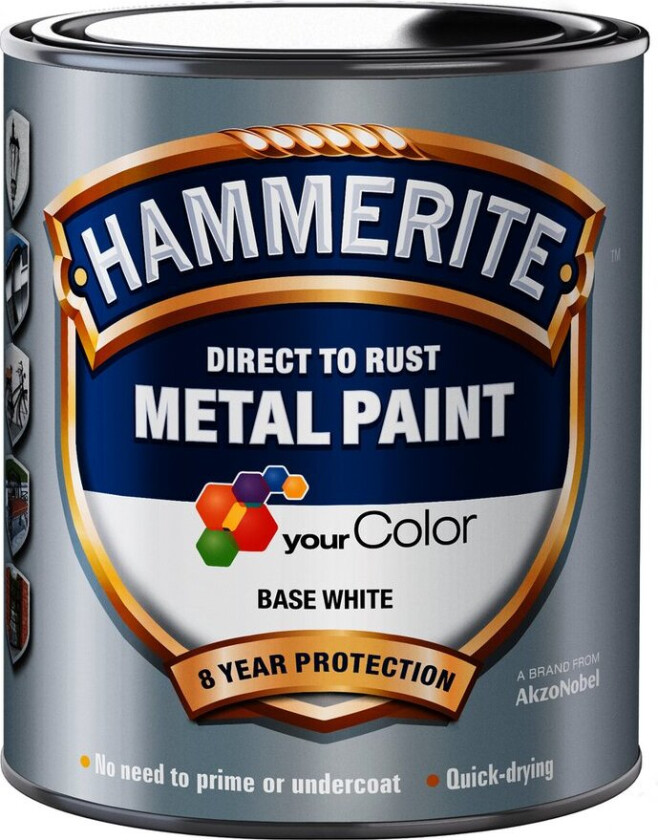HAMMERITE SMOOTH FINISH BW 1L