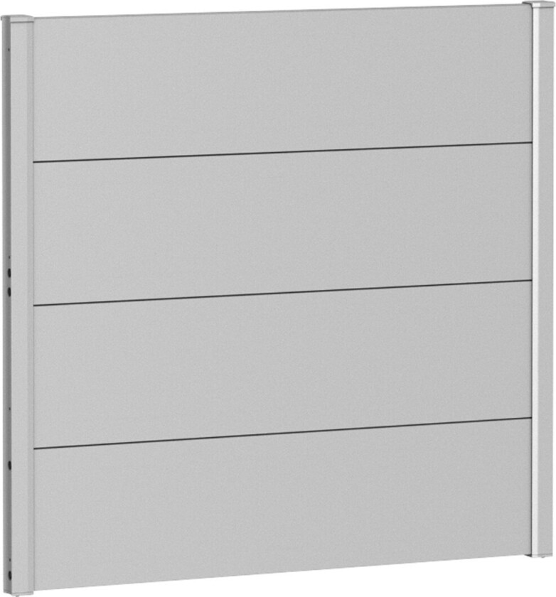 BIOHORT VEGGPANEL FOR LEVEGG UTEN AKRYLGLASS 100X90 SØLV METALLIC